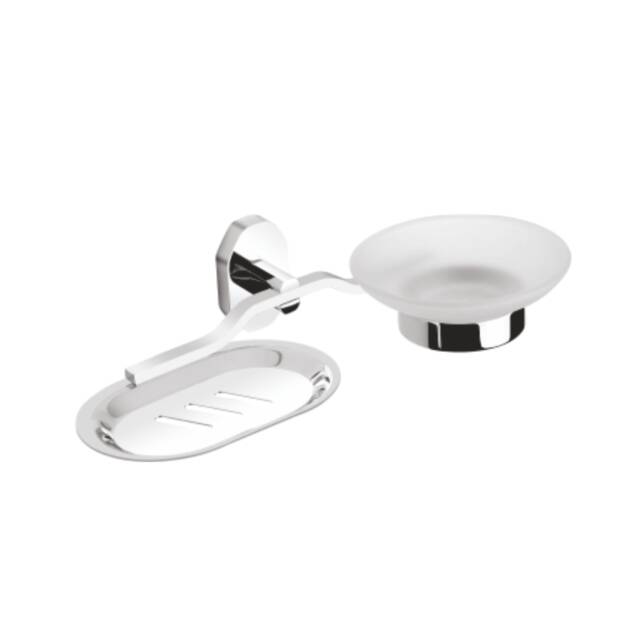 DOUBLE SOAP DISH (GLASS)