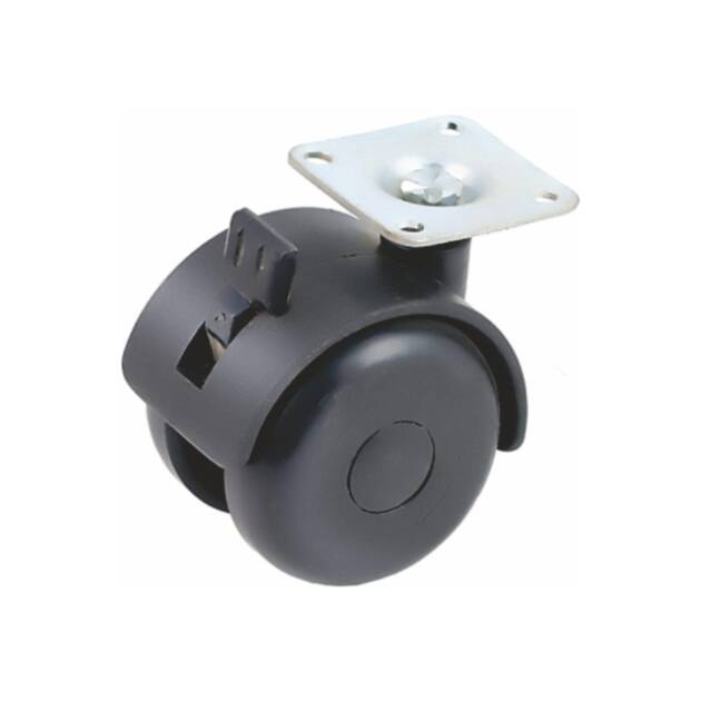 Twin Wheel Castor Break Heavy Nylon
